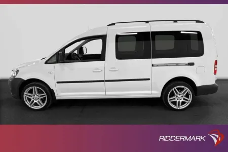 Volkswagen Caddy Maxi 2.0 109hk Dragkrok M-Värmare Lågmil